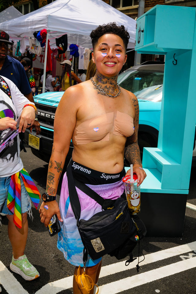 Queer attendee at NYC Pride