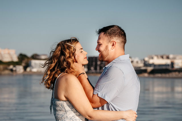 Bride and groom during their first dance