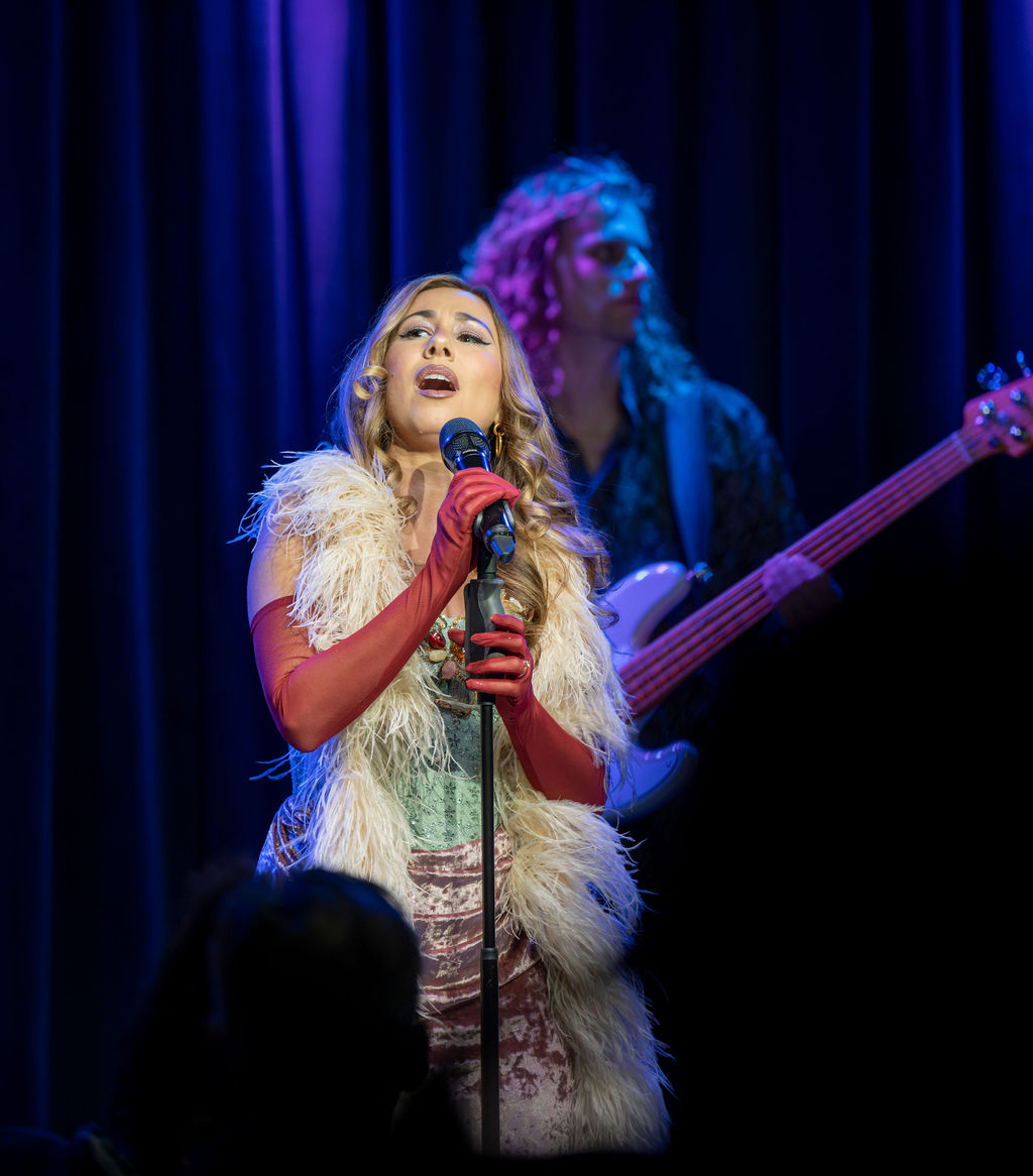 Haley Reinhart singing on stage at Middle C Jazz in Charlotte