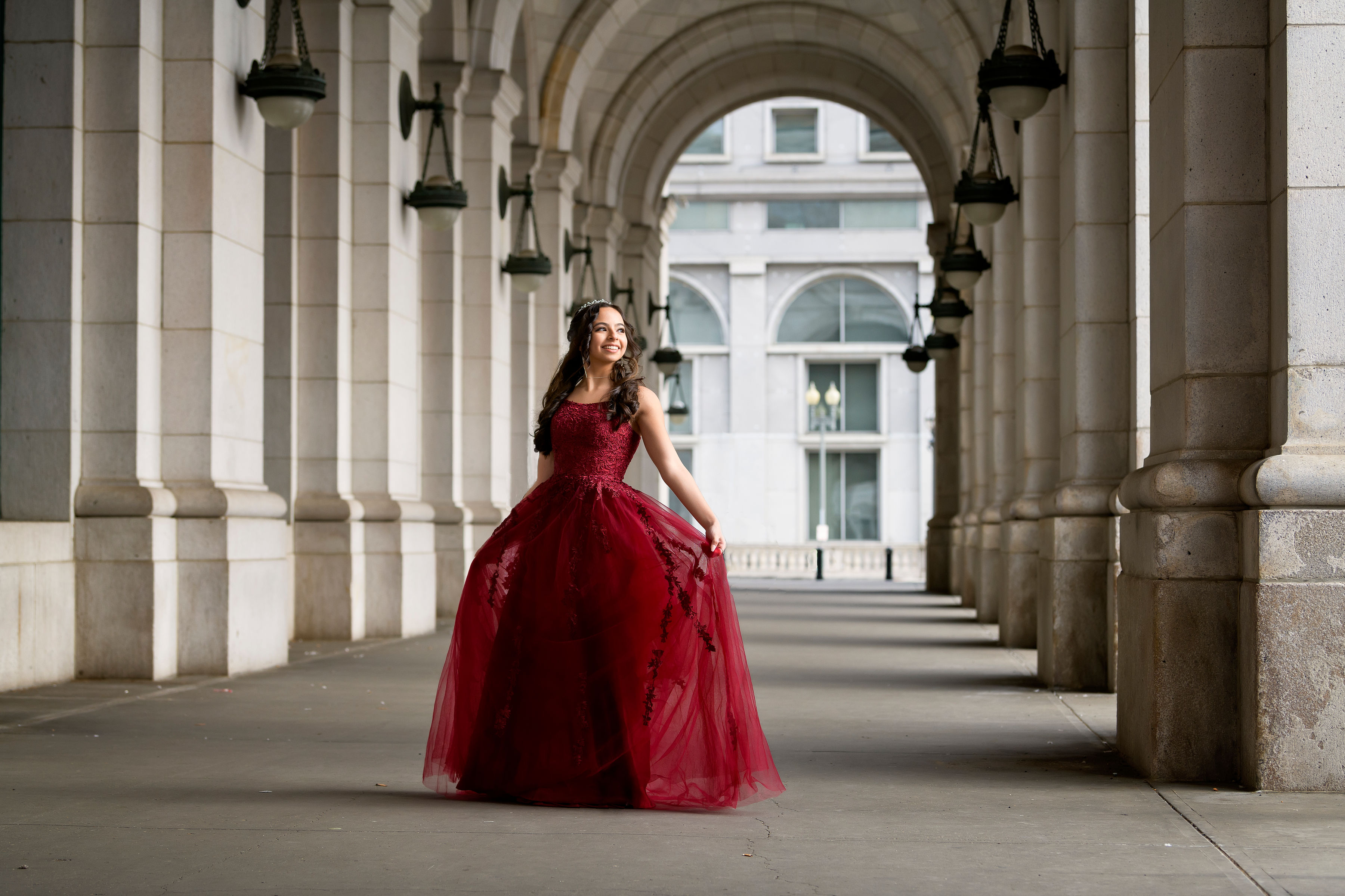 Veronica's Quinceañera shoot at Union Station by Summertime Photography