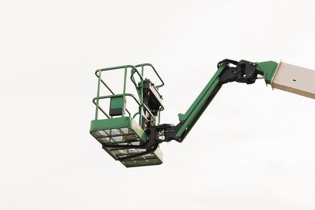 Boom lift in the Daily Machinery yard