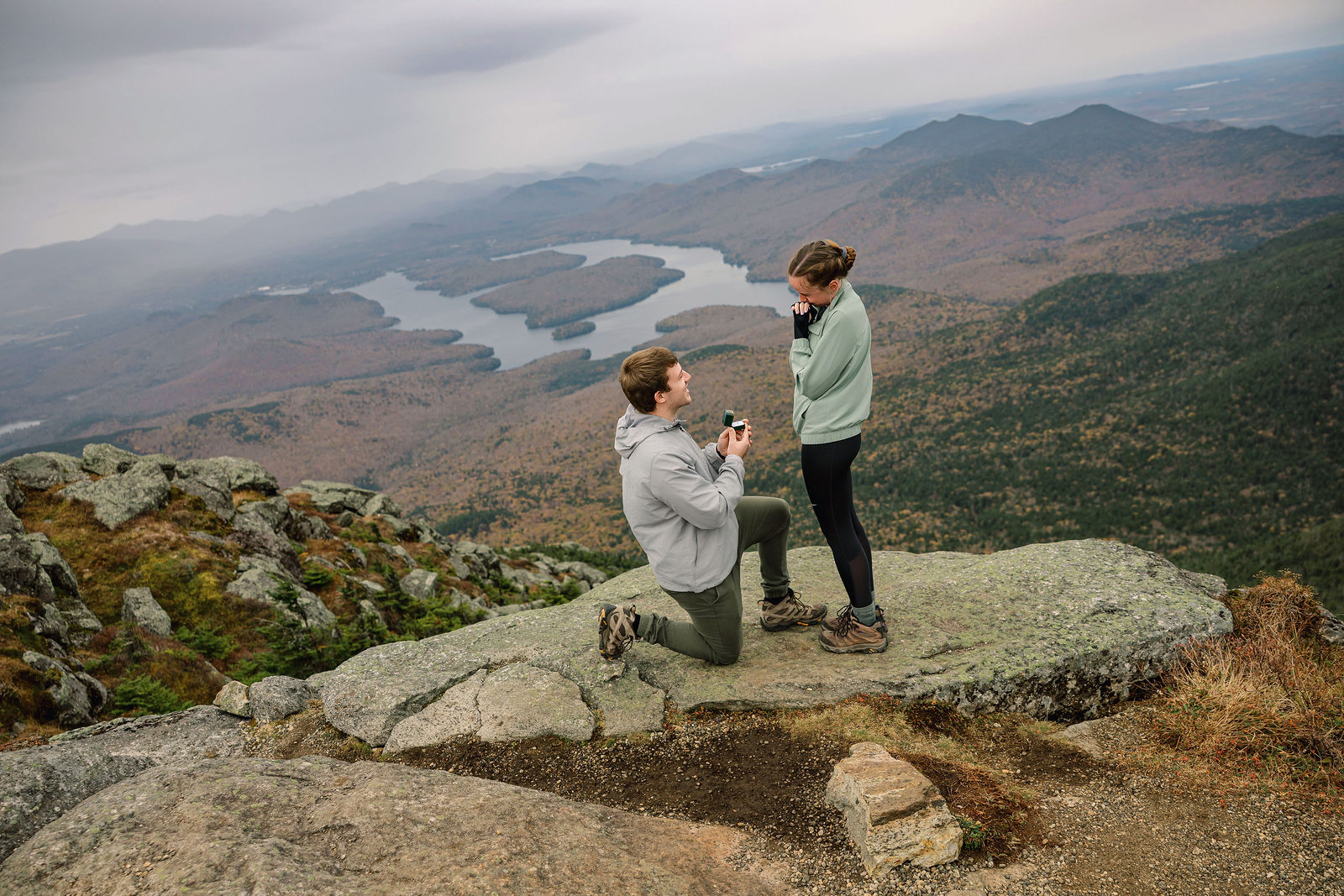 Aidan Amelia s Engagement Portraits On Whiteface Mountain s Summit In Aidan Amelia s Engagement Portraits On Whiteface Mountain s Summit In