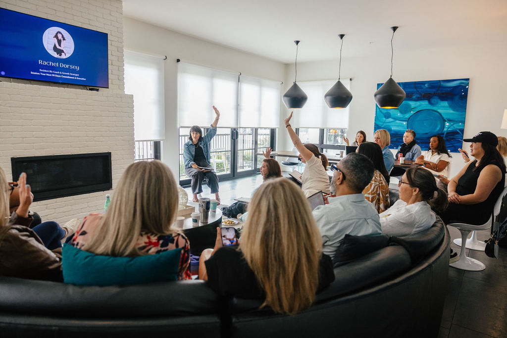 Brand video production guide audience of growing businesses at a Nashville mastermind event