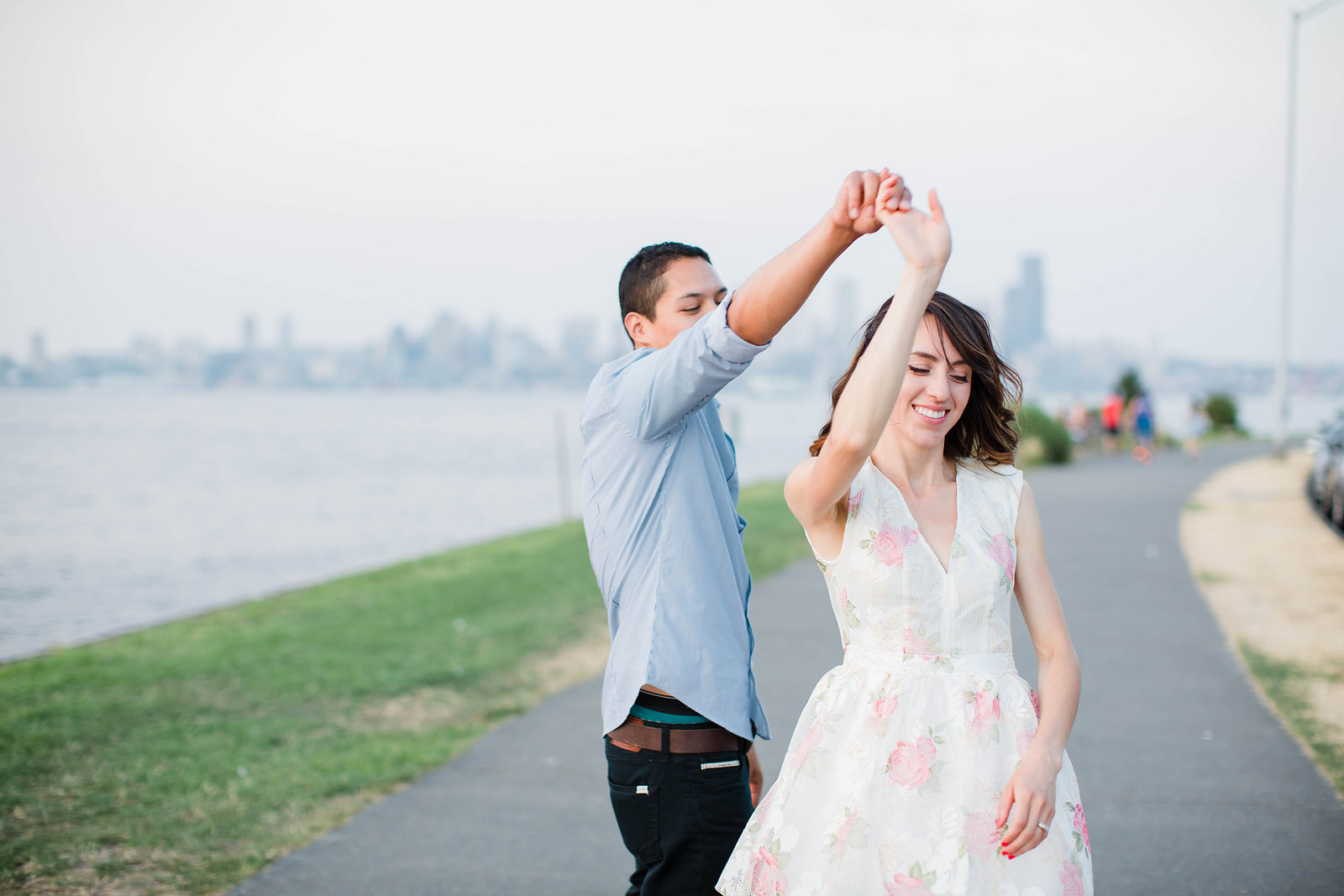 Cruz + Robert Seattle Engagement by Adina I Photography