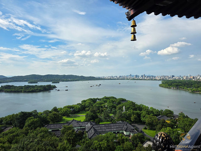 West Lake panorama from Leifeng Pagoda, Hangzhou