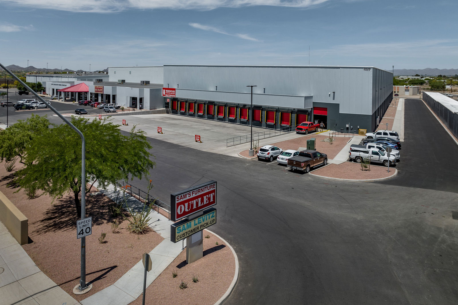 Sam’s Furniture Outlet Warehouse Addition by HawkView Aerial Solutions