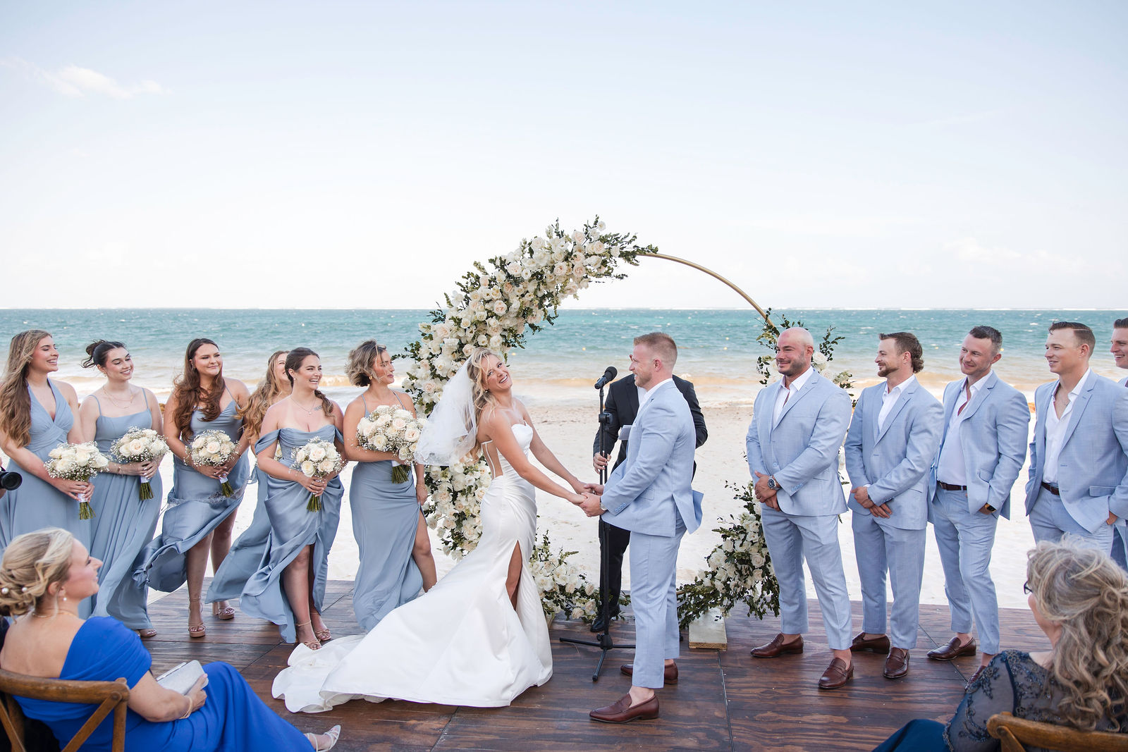 Wedding at Dreams Riviera Cancun Resort & Spa photographed by Arch Wedding Studio