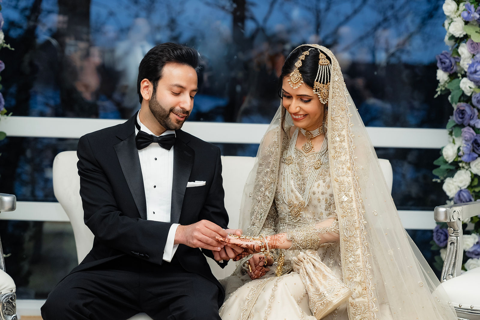 Hafsa Razik Hafsa & Raza by Precious Pics White Glove
