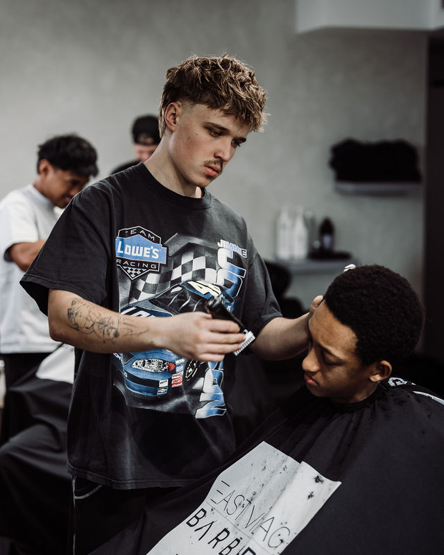 Skin fade with textured crop