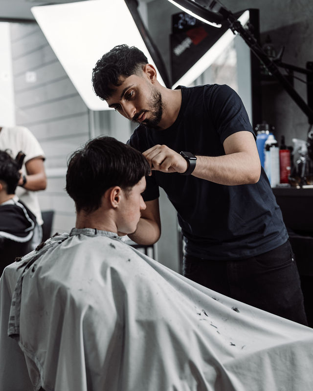 Skin fade with textured crop