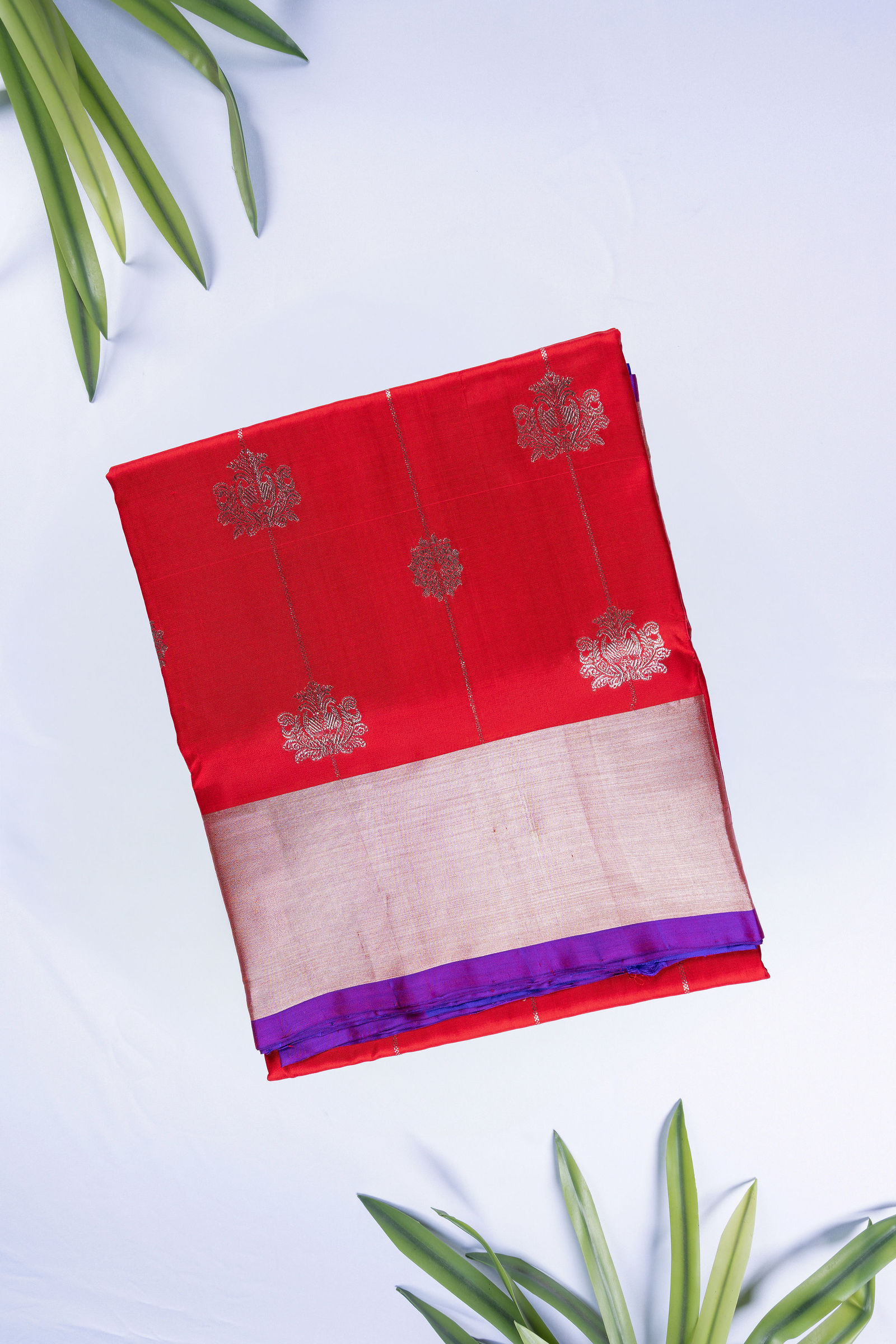 Wine Crimson Kanjivaram Silver Guttapusalu Saree Pure silk sarees online in India | Kandangi Sarees — Handpicked Sarees