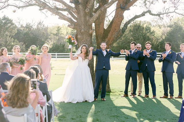Horizontal outdoor ceremony tree.
