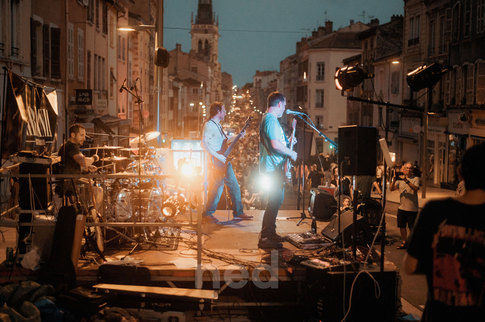 Fête musique Villefranche - Groupe musical nocturne événement culturel scène