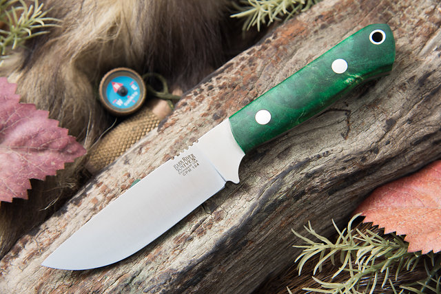 Barkさま Bark River Knives: Pig Sticker - CPM-154 - Red & Black