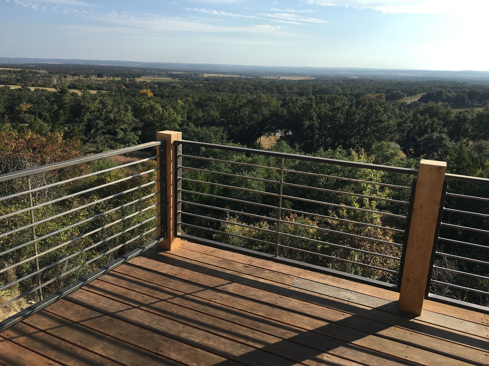 Wide Texas Hill Country landscape from a Fusion project property