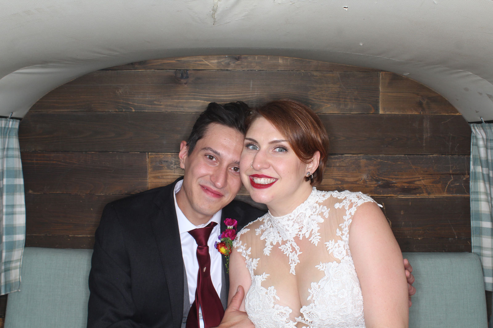 Mary + Brandon by Photos by The ShutterBus Vintage VW Photo Booth