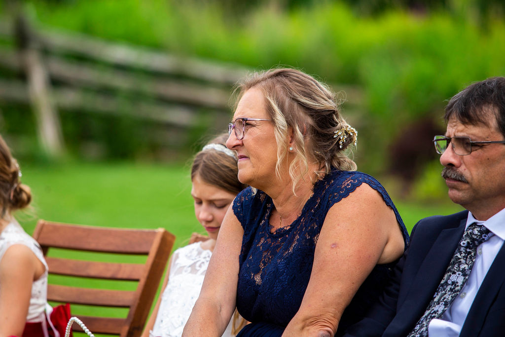 Guests watching the ceremony