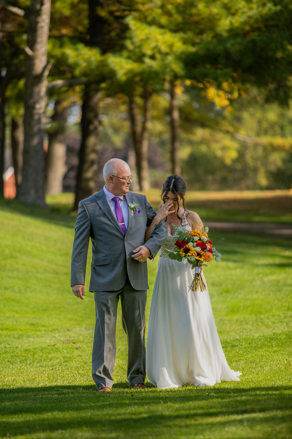 Katherine walking down the aisle