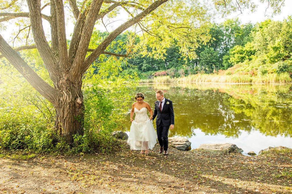 Christine and Mark, by the water