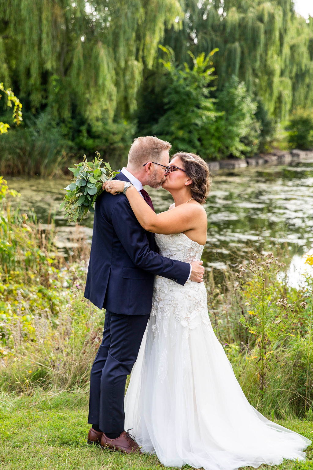 A hug under the trees