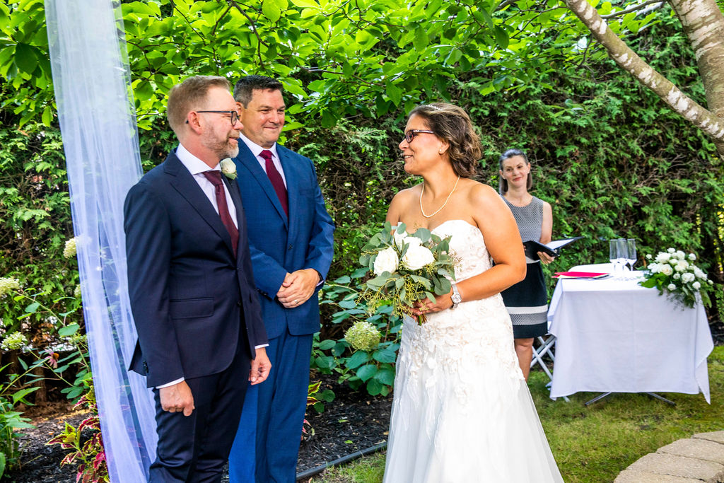 Christine and Mark at the arbour