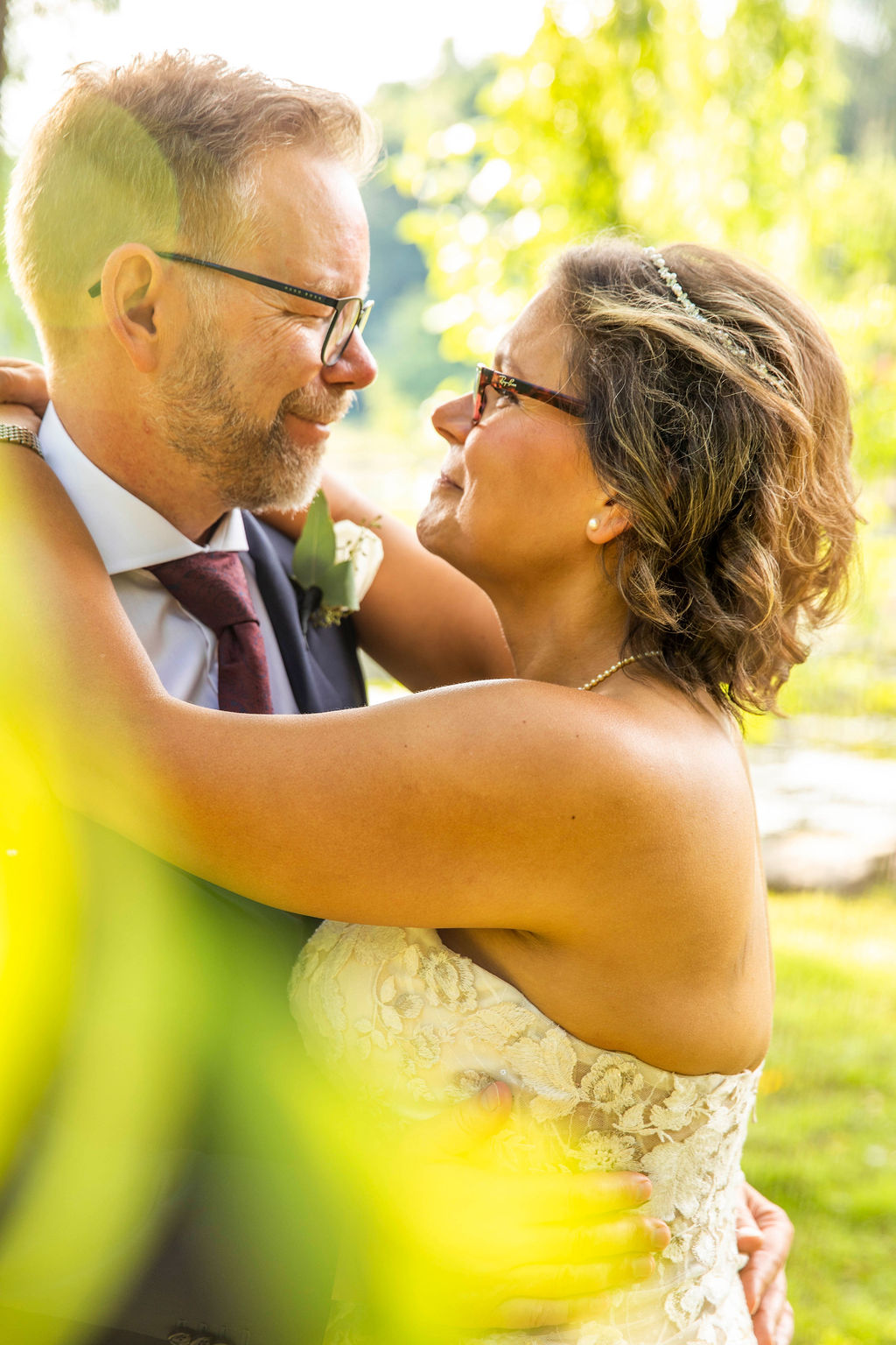 A close moment between Christine and Mark