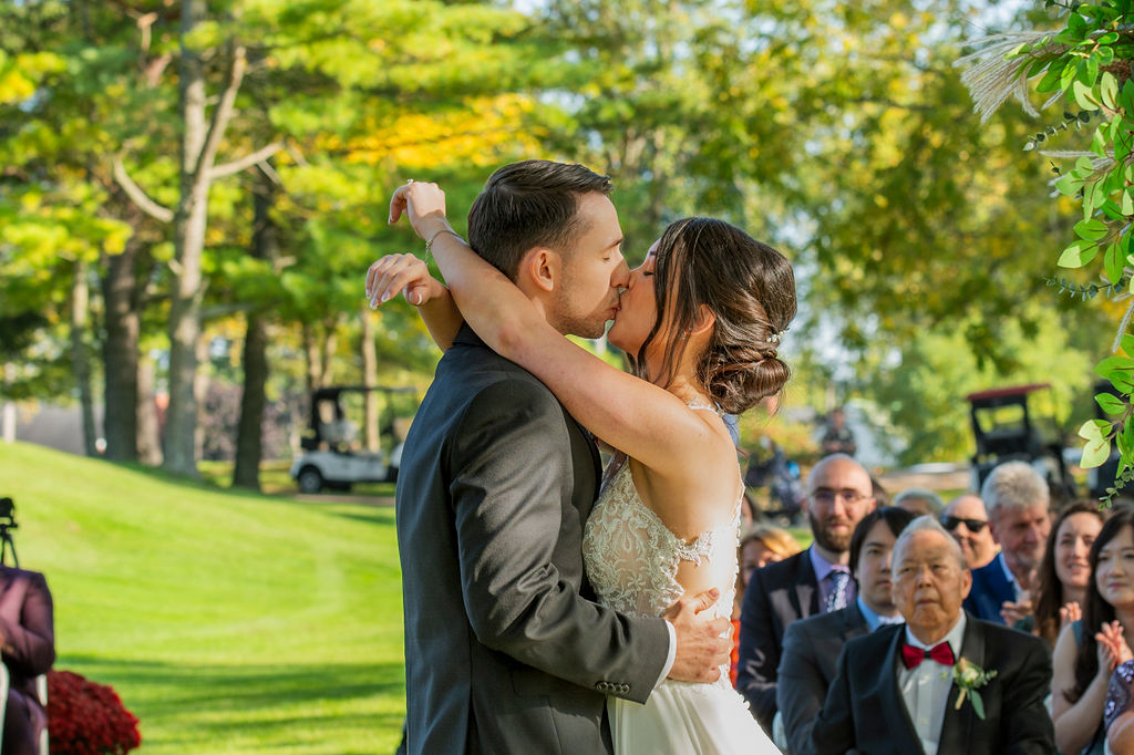 Brandon and Katherine, just married