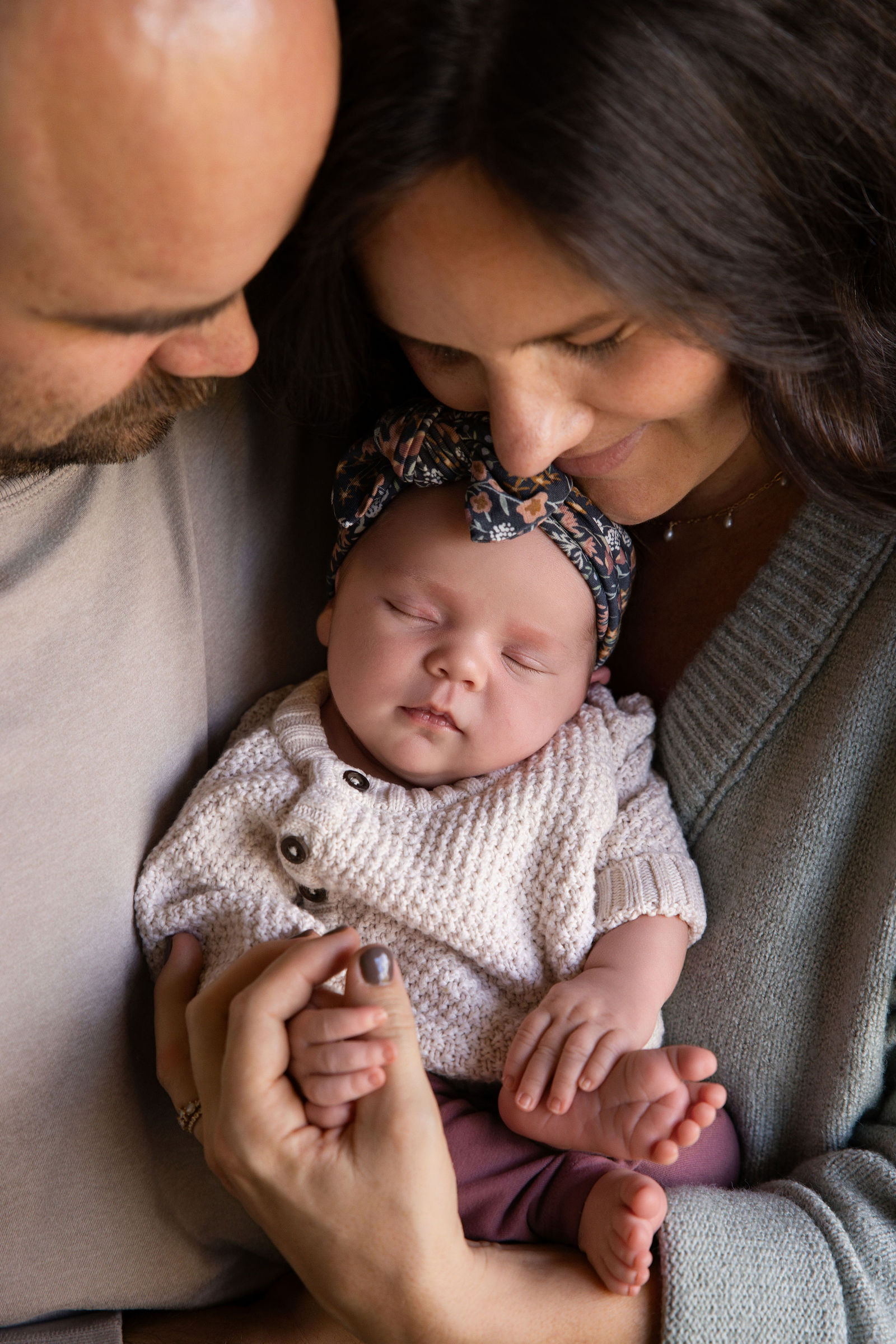 Salt Lake City in-home newborn photography session for baby Sonora