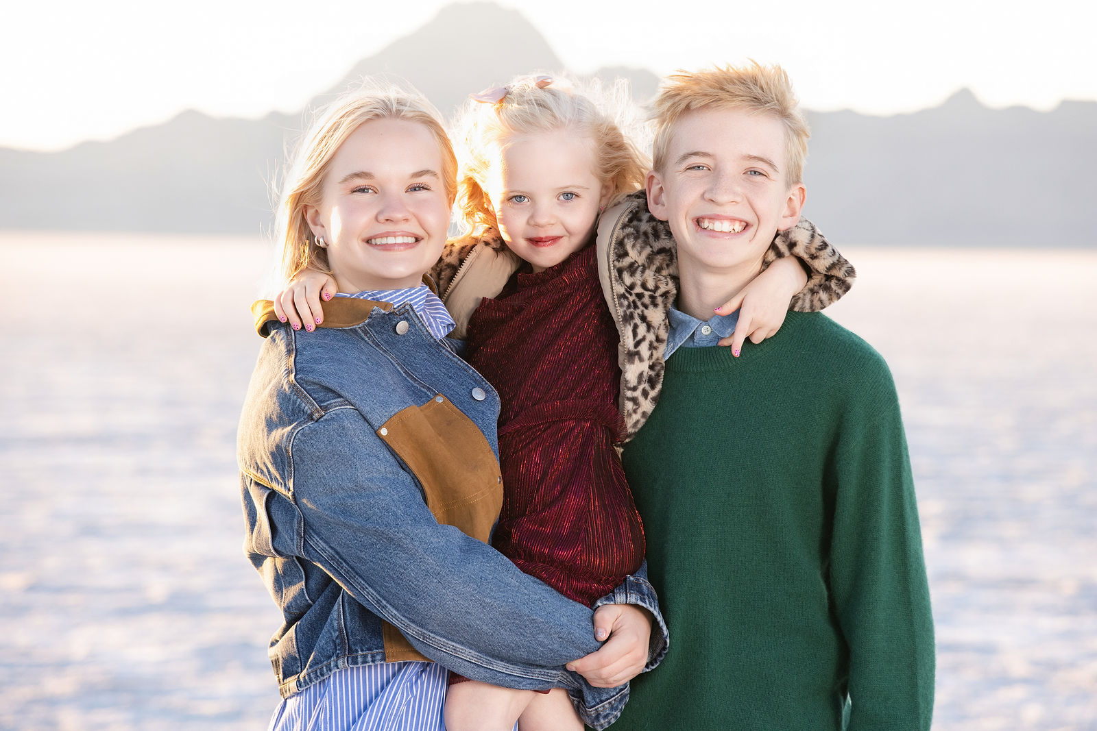 Bonneville Salt Flats wide landscape view for photo sessions