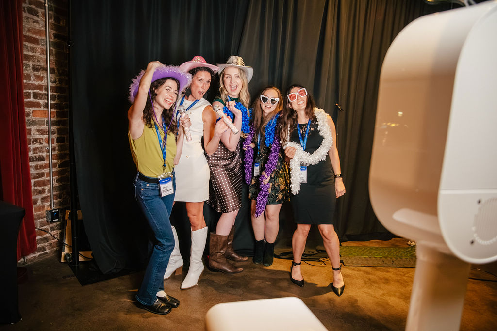 Event photography company add-on photo booth service at a Nashville corporate event